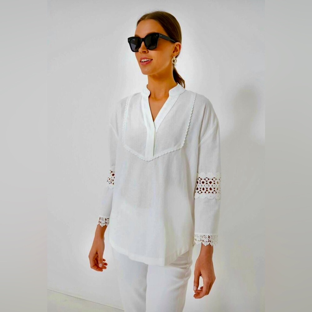 NWT Tuckernuck White Eyelet Piper Lace Top